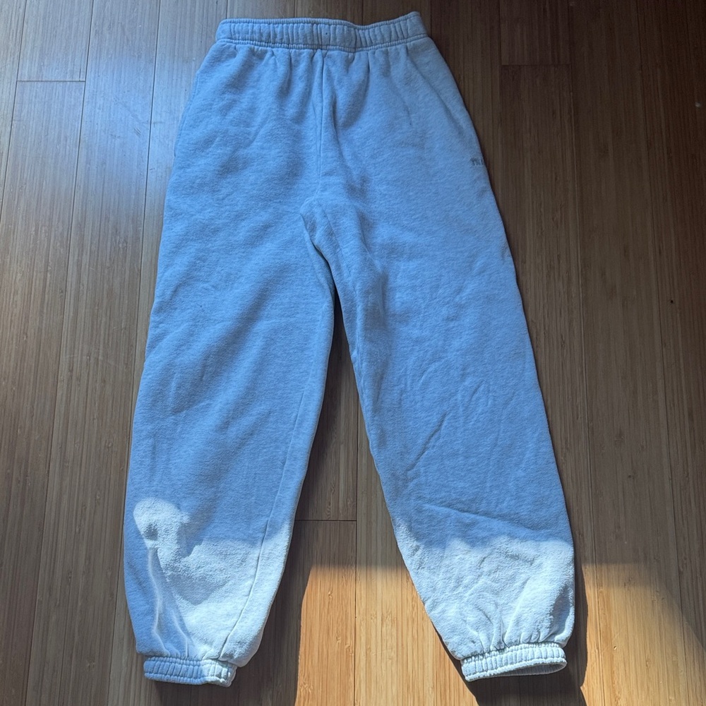 Aritzia Light Gray Track Pants